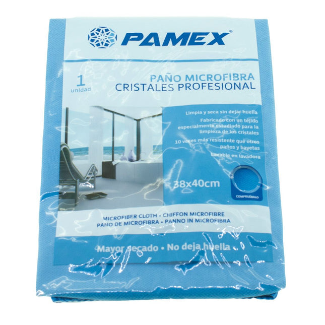 Paño Microfibra Cristales Profesional 38X40 Unitario