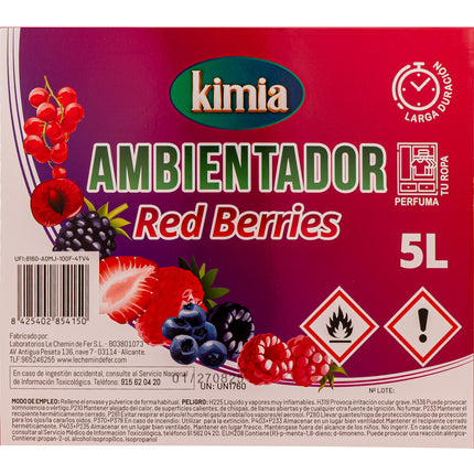 KIMIA PERFUMADOR ANBIENTADOR DE HOGAR Red Berries 5L