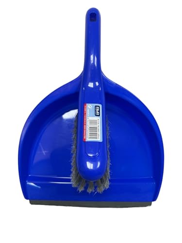 KIMIA · Set Recogedor y Escoba Manual Azul