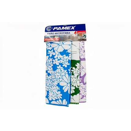 KIMIA · Paño Microfibra Estampado 30x40 · Pack 3