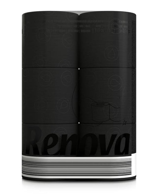 KIMIA · Papel Higiénico Negro Premium · 6 Rollos