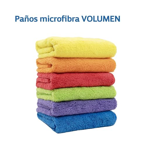 KIMIA · 3 Paños Microfibra 30x40 Especial Volumen