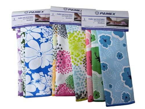 KIMIA · Pack 3 Bayetas Microfibra Estampado Long Live