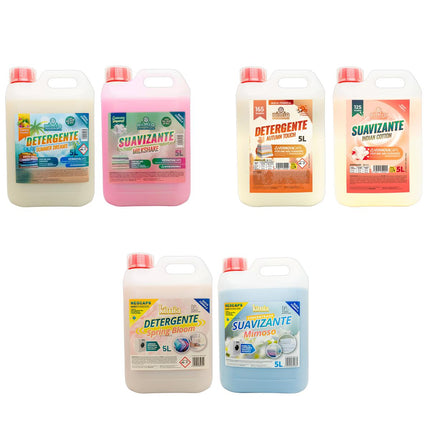 Pack 3 Estaciones KIMIA - 3 detergentes y 3 suavizantes concentrados