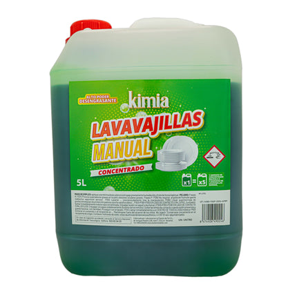 LAVAVAJILLAS MANUAL CONCENTRADO KIMIA PROFESIONAL 5 KG