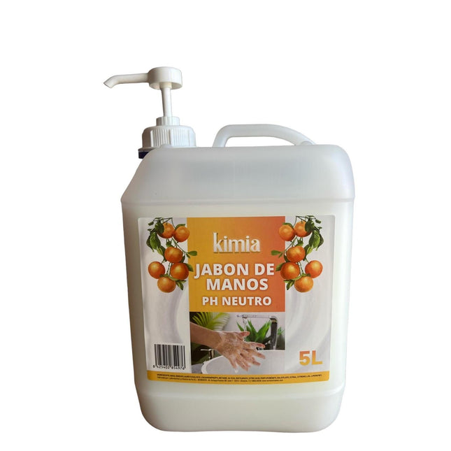 KIMIA - JABÓN DE MANOS COSMÉTICO CON BOMBA DISPENSADORA - PH NEUTRO CITRUS - 5L