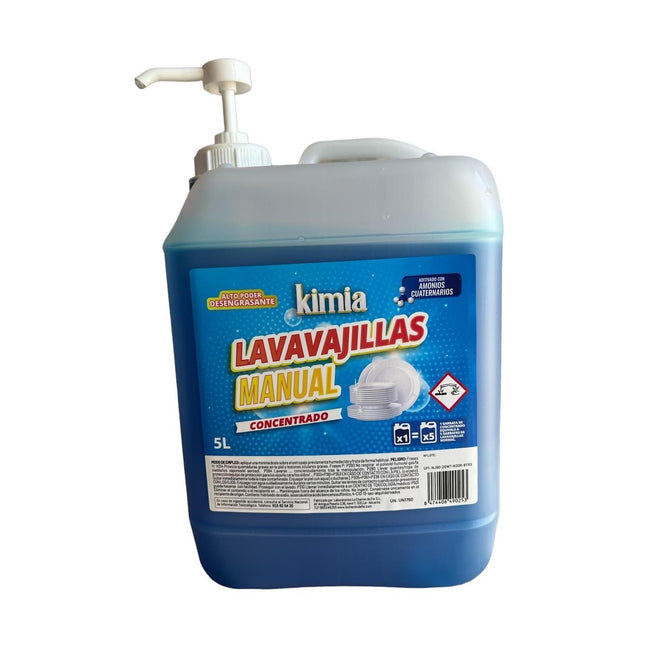 KIMIA BAC LAVAVAJILLAS MANUAL CONCENTRADO 5L + BOMBA REUTILIZABLE