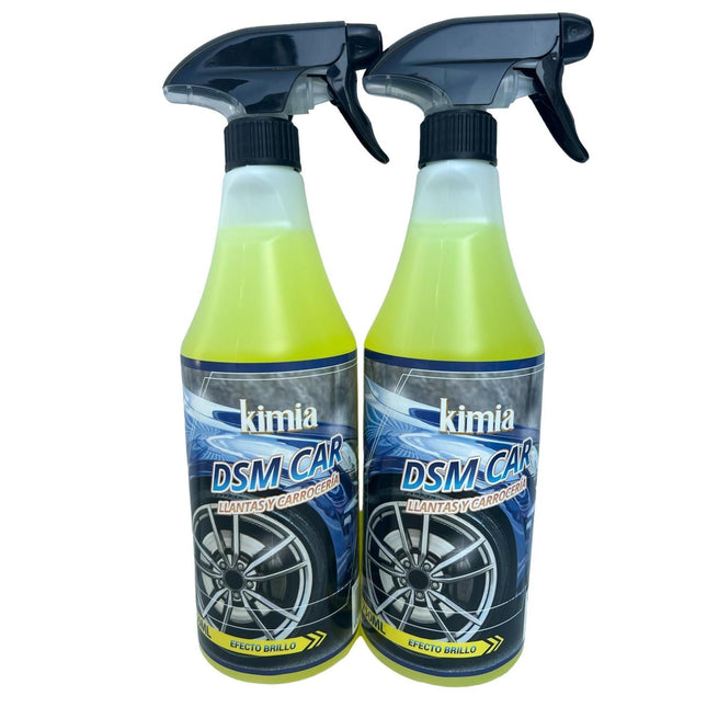 KIMIA PACK 2 DETERGENTE ESPECIAL LLANTAS Y CARROCERIAS DSM CAR 750ml