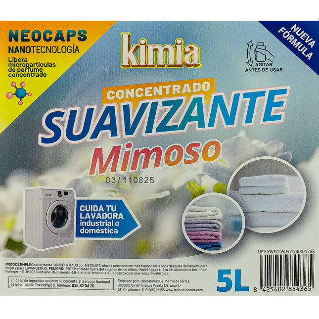 KIMIA | SUAVIZANTE CONCENTRADO SPRING BLOOM 5 L – 90 LAVADOS DE FRESCOR PRIMAVERAL