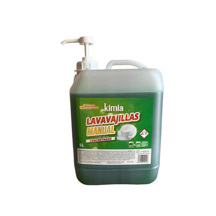 KIMIA LAVAVAJILLAS MANUAL CONCENTRADO BOMBA REUTILIZABLE 5L (DETERGENTE MANUAL VAJILLAS CON BENZALCONIO)