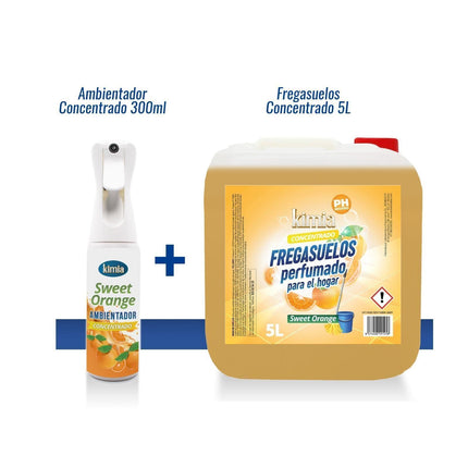 KIMIA FREGASUELOS CONCENTRADO DE HOGAR GOTA SWEET ORANGE 5L +ATOM PER 300ml