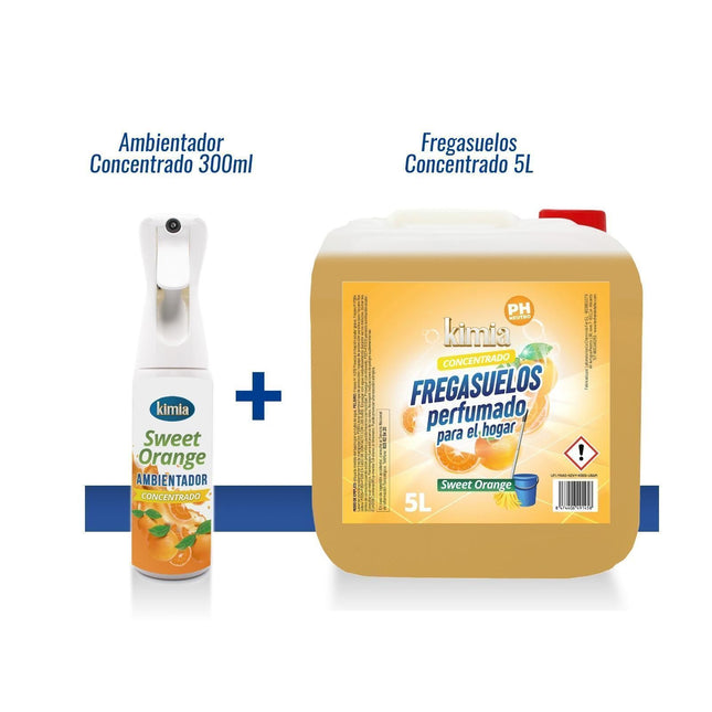 KIMIA FREGASUELOS CONCENTRADO DE HOGAR GOTA SWEET ORANGE 5L +ATOM PER 300ml