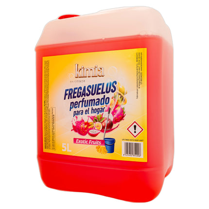 Fregasuelos Profesional Exotic Fruits KIMIA | Formato 5L Gran Rendimiento | Limpiador con Aroma Tropical Intenso y Brillo Espejo