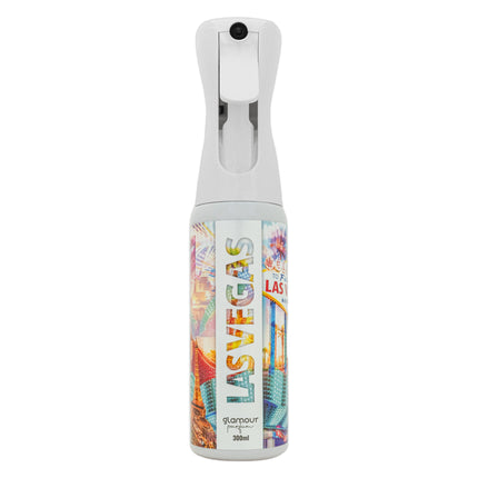 GLAMOUR PARFUM - Ambientador de Hogar Las Vegas- 300 ml - Pulverizador con Aroma Frutal y Dulce - Ambientador Textil en Spray - para Pulverizar en la Cama o en Cortinas - Reutilizable