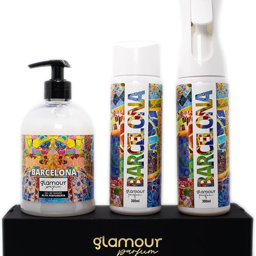 KIMIA Glamour Parfum · Pack Ambientador + Recambio + Jabón · Barcelona