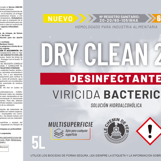 KIMIA DESINFECTANTE TEXTIL MULTISUPERFICIE 5L