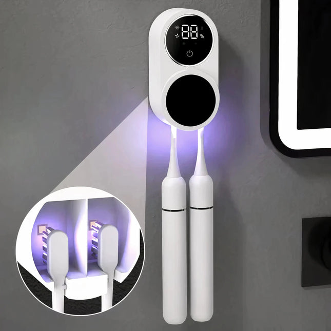 KIMIA - Esterilizador de Cepillos de Dientes UV – Protección Completa para tu Higiene Bucal (2 cepillos)