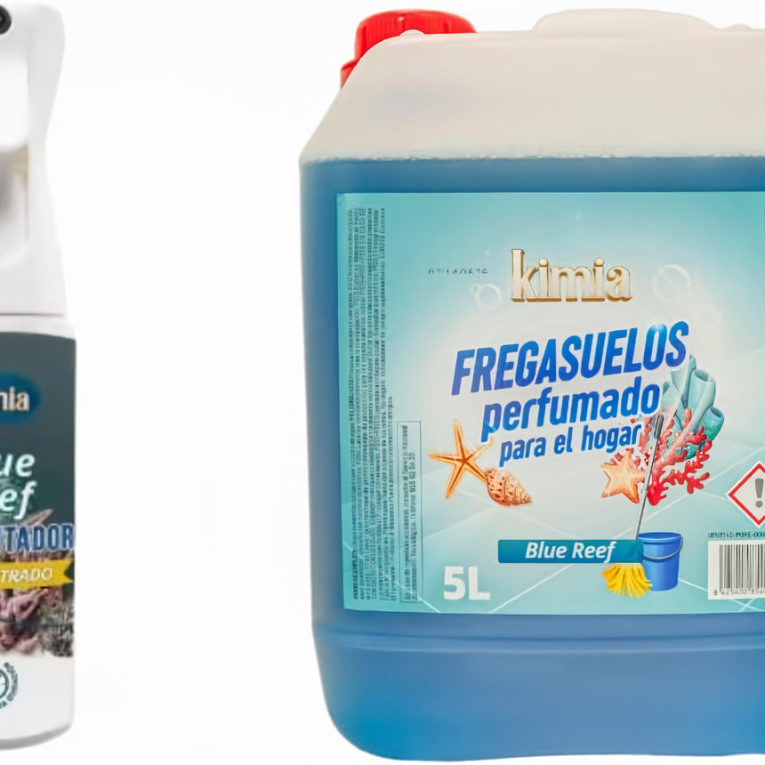 KIMIA · Fregasuelos Concentrado Blue Reef 5L + Atomizador 300 ml