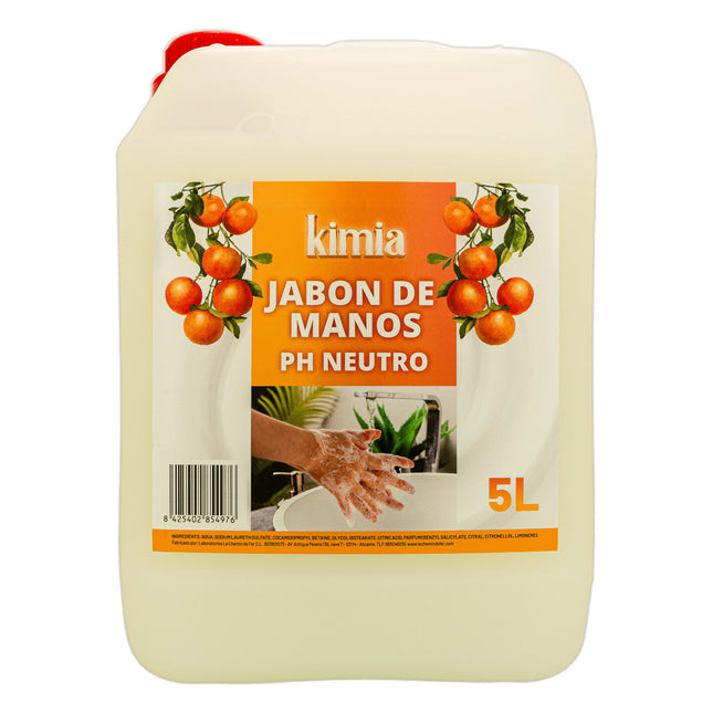 KIMIA · Jabón de Manos PH Neutro Naranja 5L + Dispensador