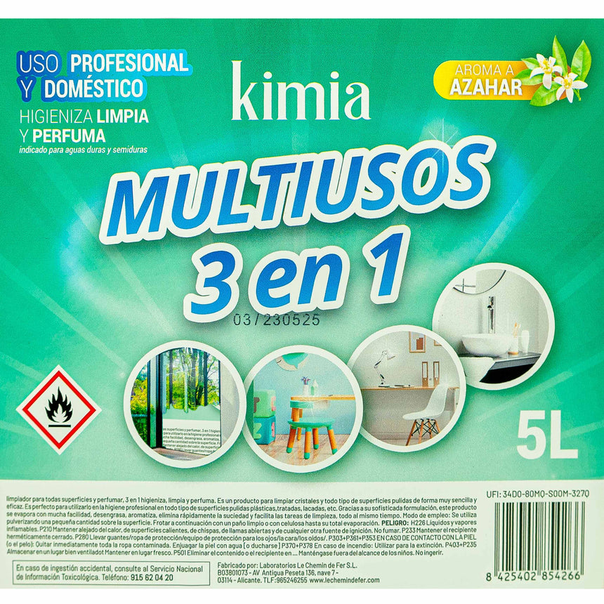 KIMIA · Multiusos 3 en 1 Multisuperficie · 5L