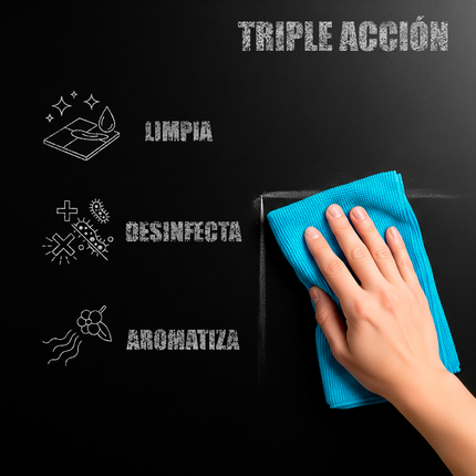 KIMIA - Multiusos 3 en 1 5L | Multisuperficie Tres en Uno | Limpiador Concentrado | Limpia y Aromatiza | Limpieza Profunda y Aroma Duradero | para Diversas Superficies