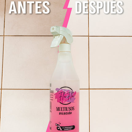 KIMIA - Multiusos Flu Flu 1L | Multisuperficie de Alto Rendimiento | Limpiador Concentrado | Limpia, Desinfecta y Aromatiza | Limpieza Profunda y Aroma Fresco | para Diversas Superficies