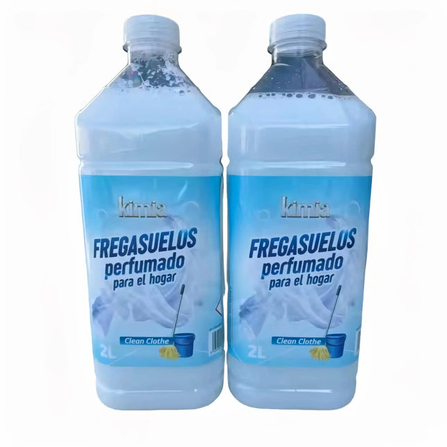 KIMIA PACK 2 FREGASUELOS PERFUMADO PARA EL HOGAR CLEAN CLOTHE - 2 L