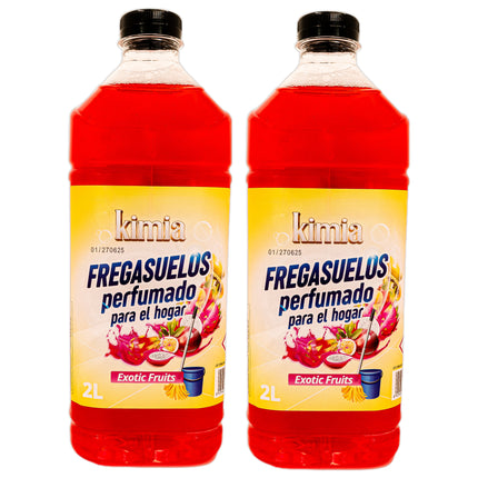 KIMIA PACK 2 FREGASUELOS PERFUMADO PARA EL HOGAR EXOTIC FRUITS 2 Litros