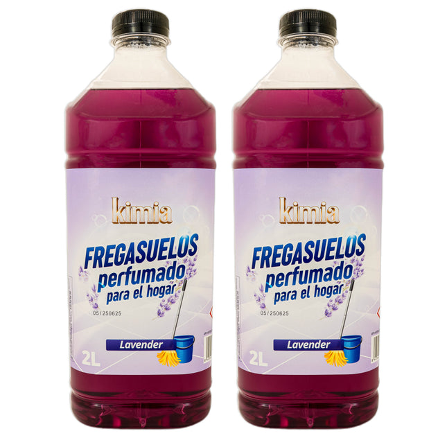 KIMIA PACK 2 FREGASUELOS PERFUMADO PARA EL HOGAR LAVENDER 2 Litros