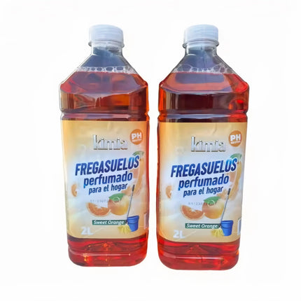 KIMIA PACK 2 FREGASUELOS PERFUMADO PARA EL HOGAR SWEET ORANGE 2 Litros