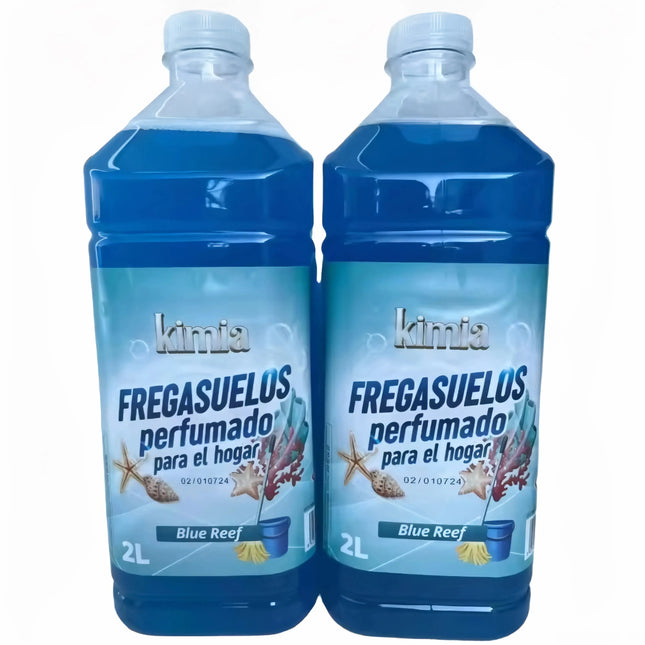 KIMIA PACK 2 FREGASUELOS PERFUMADOS CON ESENCIA BLUE REEF - 2 LITROS