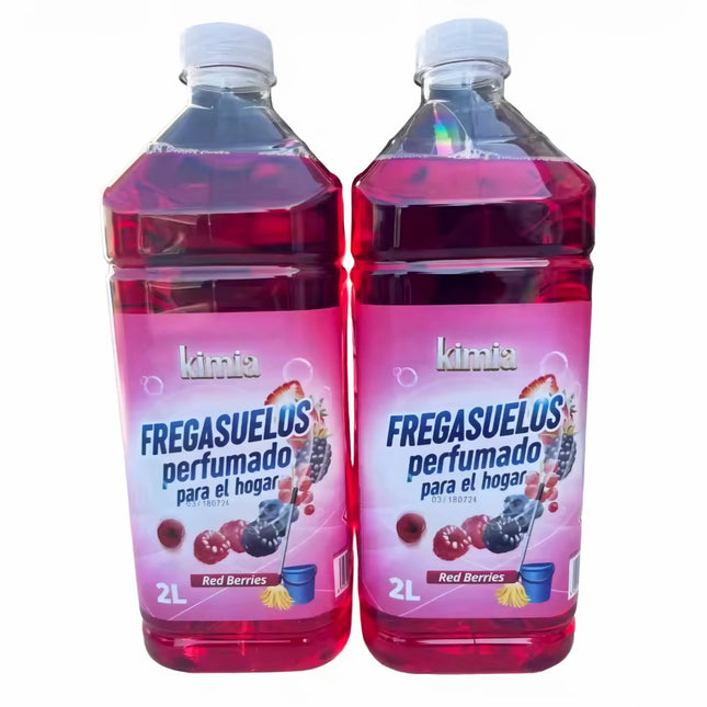 KIMIA PACK FREGASUELOS PERFUMADO PARA EL HOGAR RED BERRIES - 2 L