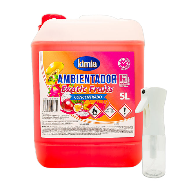 KIMIA · Ambientador Hogar Exotic Fruits 5L + Pulverizador