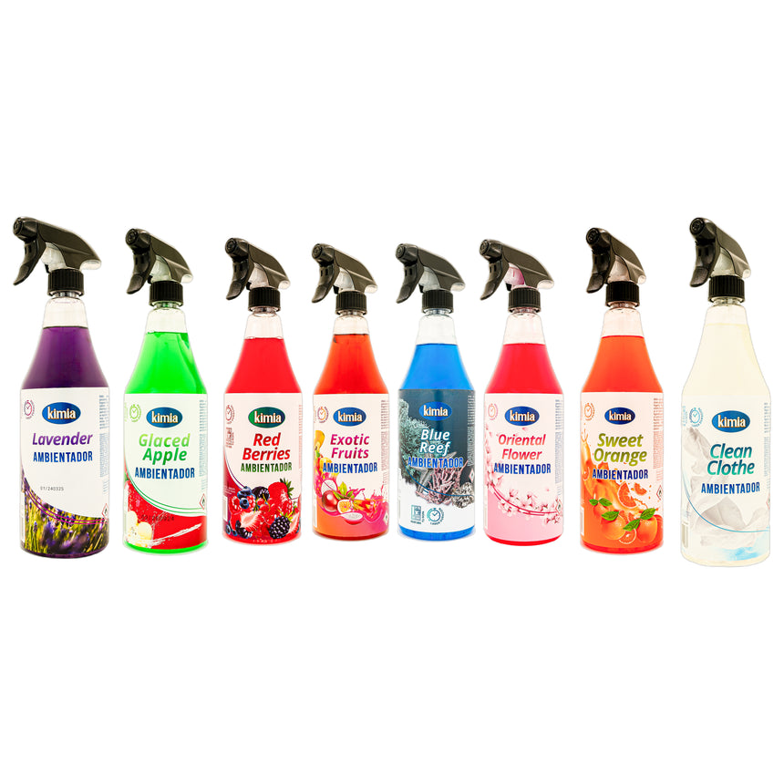 KIMIA · Pack 8 Ambientadores Rociadores · 750 ml