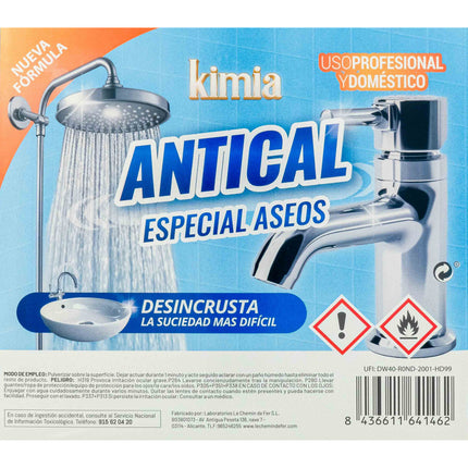 KIMIA - Pack I Love Toilet | Limpieza Profunda y Desincrustante | Antical | Especial Baños | Incluye Estropajo Profesional