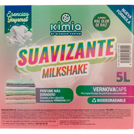 KIMIA | Pack Premium 2-en-1 Detergente Summer Dreams + Suavizante Milkshake – 2×5 L