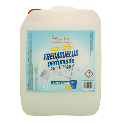 KIMIA - Pack Sensorial Concentrado Clean Clothe | Ambientador 5L+ Fregasuelos 5L | Fragancia Duradera | Fórmula Concentrada | Limpiador de Suelo | Limpieza Profunda