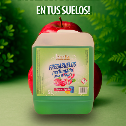 KIMIA - Pack Sensorial Concentrado Glaced Apple | Ambientador 5L+ Fregasuelos 5L | Fragancia Duradera | Fórmula Concentrada | Limpiador de Suelo | Limpieza Profunda