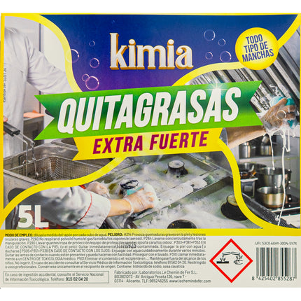KIMIA - Quita Grasas Extra Fuerte Pack 2 x 750 ml | Quitagrasas Concentrado | Desengrasante Profesional | Potente y Versátil | Desengrasante para Barbacoas y Planchas | Alta Eficacia