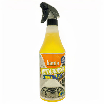 KIMIA - Quita Grasas Multiusos 750 ml | Quitagrasas Concentrado | Desengrasante Profesional | Elimina Grasa y Suciedad | Todo Tipo de Superficies | Limpieza Profesional