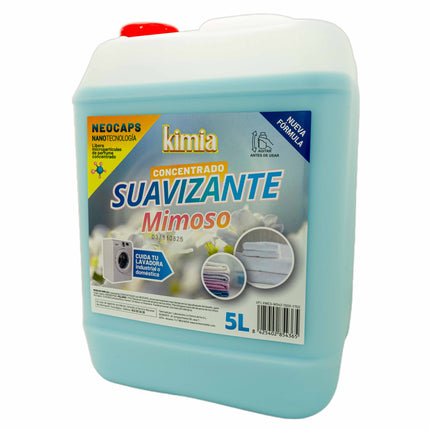 KIMIA - Suavizante Concentrado Mimoso 2 x 5L | Suavidad y Fragancia Duradera | Fórmula Avanzada con Microcápsulas de Aroma y Protección de Olores | Todo Tipo de Tejidos y Lavadoras