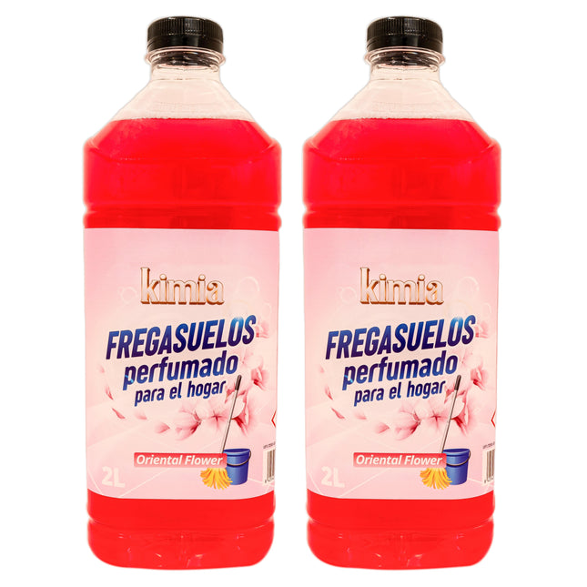 KIMIA PACK 2 FREGASUELOS PERFUMADO PARA EL HOGAR ORIENTAL FLOWERS - 2 L