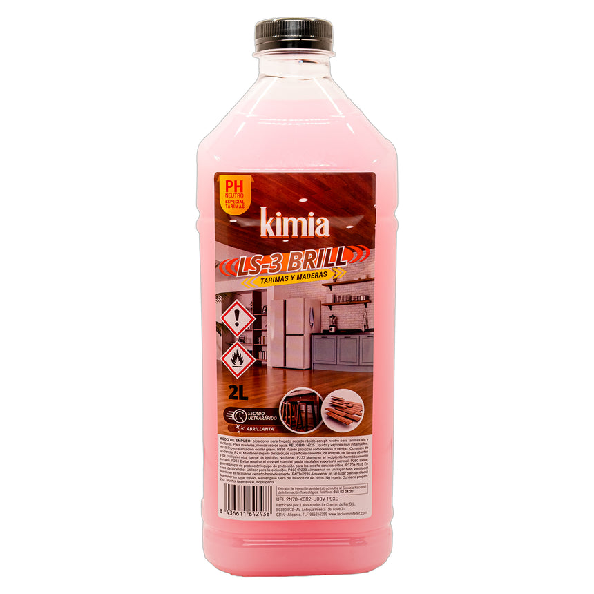 KIMIA LS-3 Brill 2L limpiador y abrillantador para tarimas y maderas