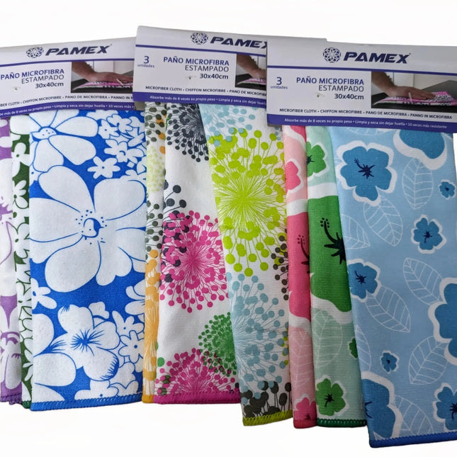 Pack 3 Microfibra Estampado Long Live "Pamex"