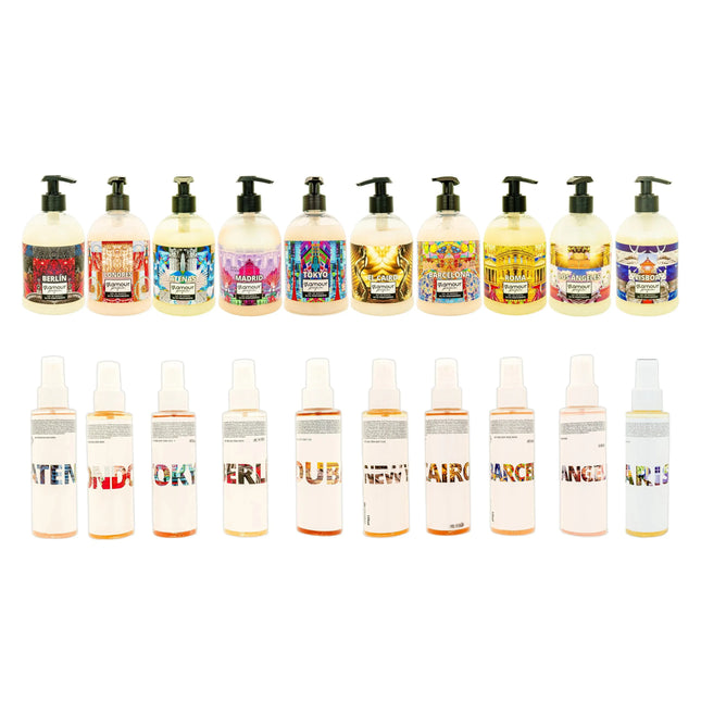 Pack Ducha Sensaciones – 10 Jaboneras pH Neutro + 10 Petite (fragancias surtidas)