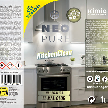 KIMIA · Pack NeoPure KitchenClean · 1L + Atomizador