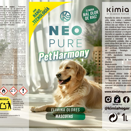 KIMIA · Pack NeoPure PetHarmony Mascotas · 1L + Atomizador