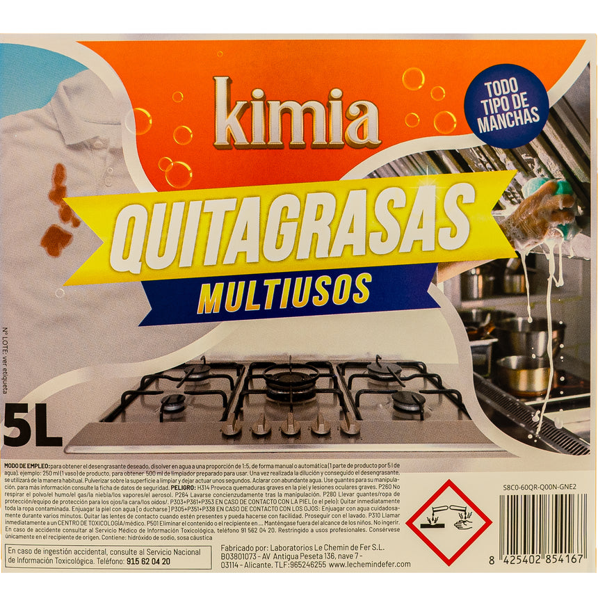 KIMIA · Quitagrasas Multiusos · 5L