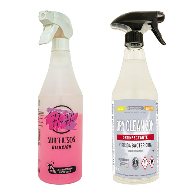 KIMIA · Pack FluFlu Multiusos + Dry Clean Desinfectante