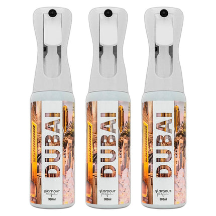 Pack 3 Ambientadores de Hogar Glamour Parfum Dubai 300 ml